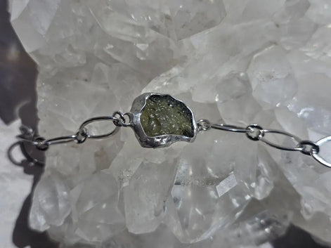 Moldavite Bracelet, Chlum, 2.5g