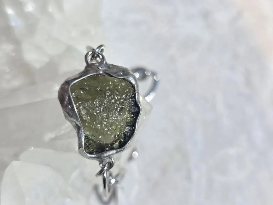 Moldavite Bracelet, Chlum, 2.5g