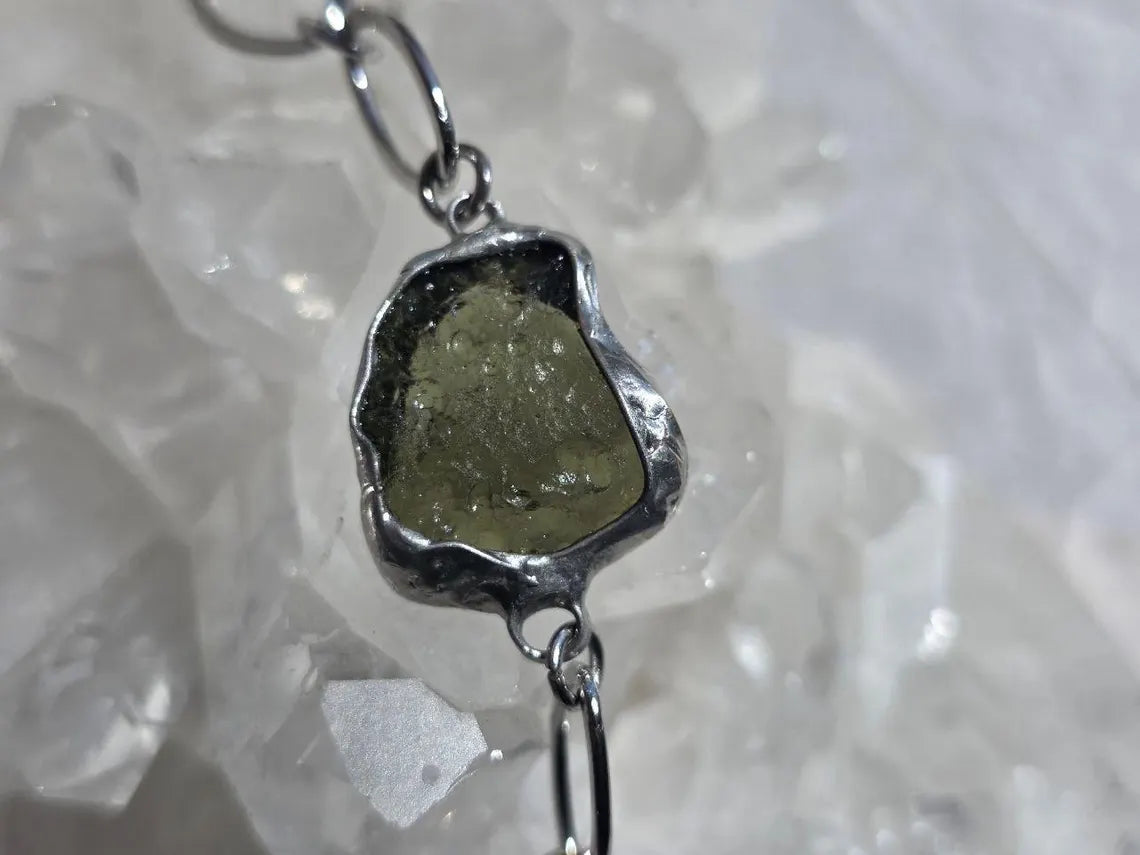 Moldavite Bracelet, Chlum, 2.5g