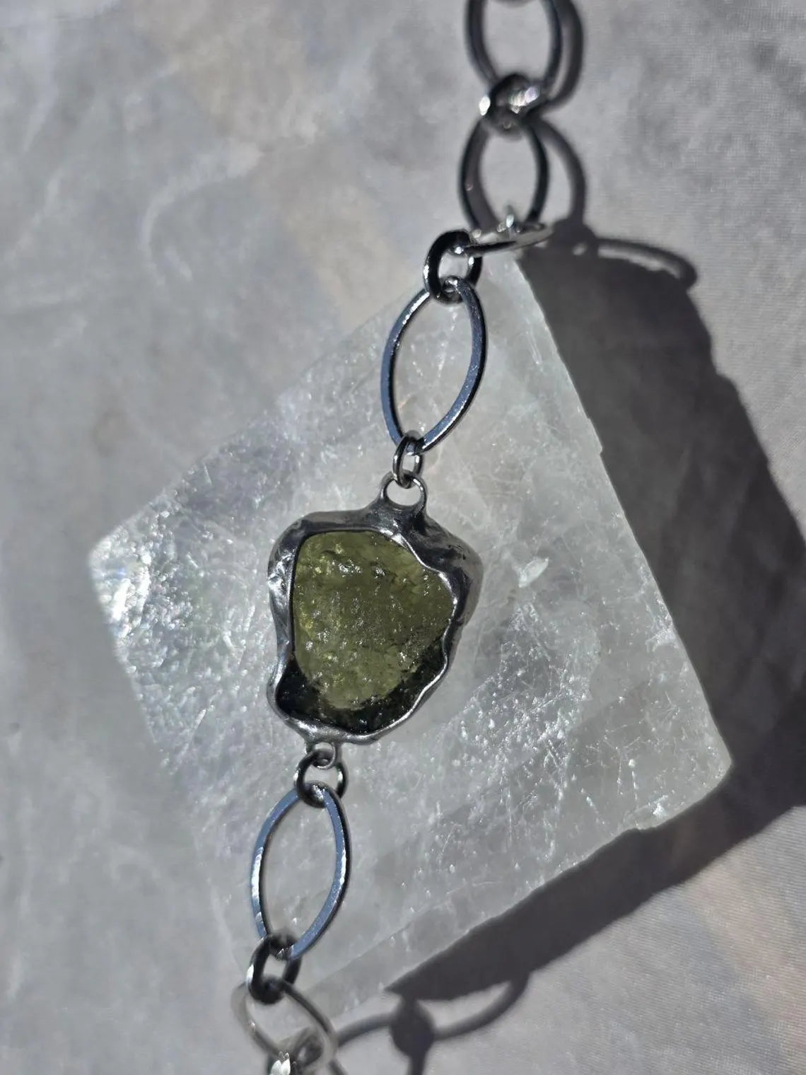 Moldavite Bracelet, Chlum, 2.5g