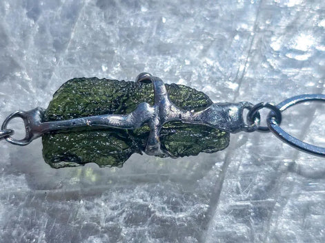 Raw Moldavite Bracelet, Chlum, 2.9g