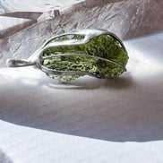 Olive green Moldavite Pendant, Nesměň, 2.90g