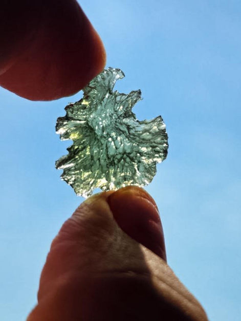 Angel Chime Moldavite Stone, Nesměň, 1.30g