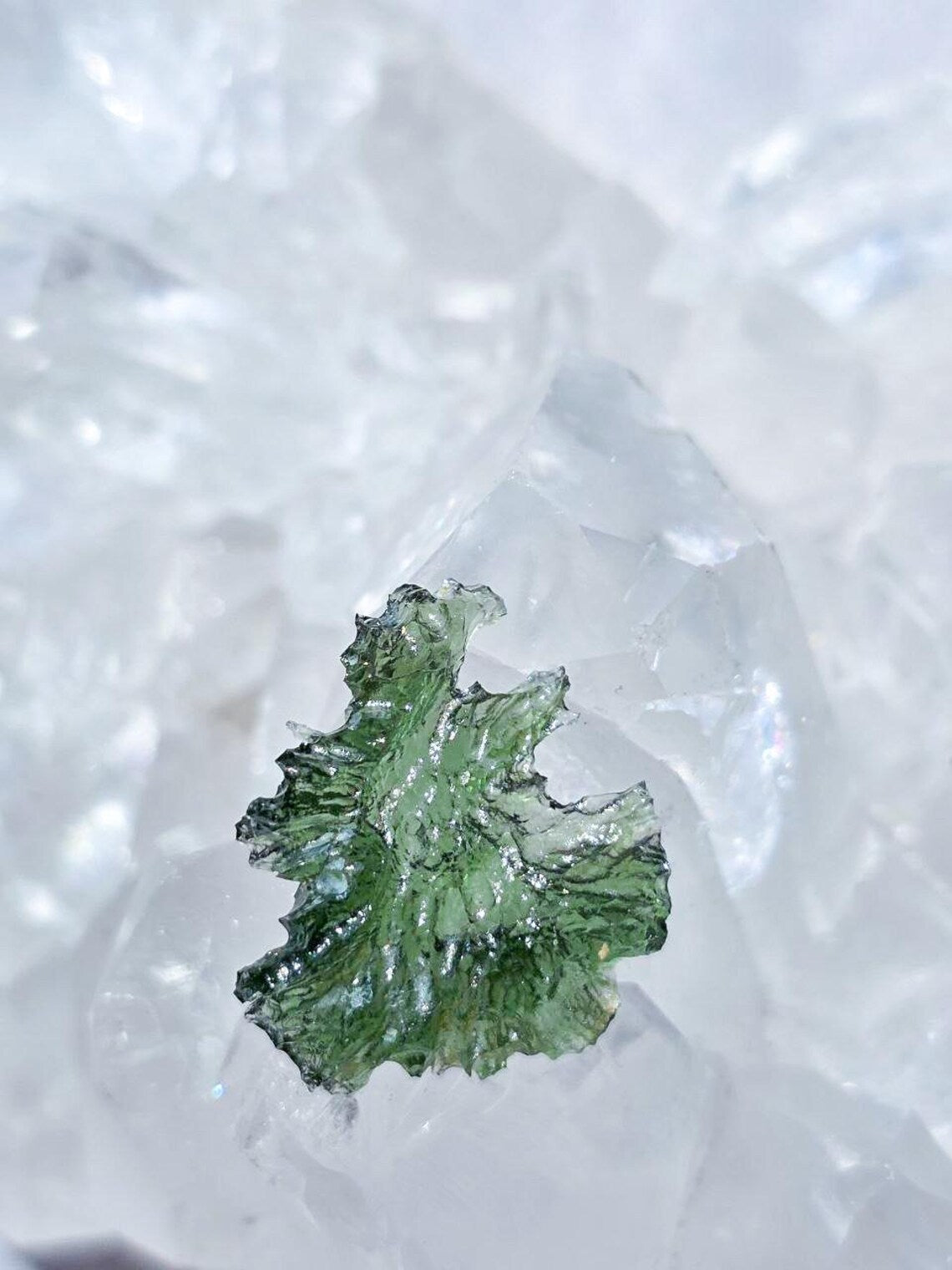 Angel Chime Moldavite Stone, Nesměň, 1.30g