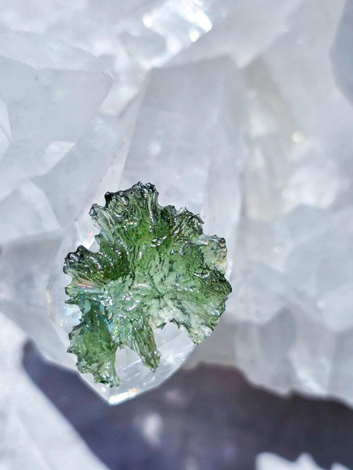Angel Chime Moldavite Stone, Nesměň, 1.30g
