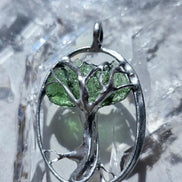Moldavite Tree Pendant, Chlum, 1.86g