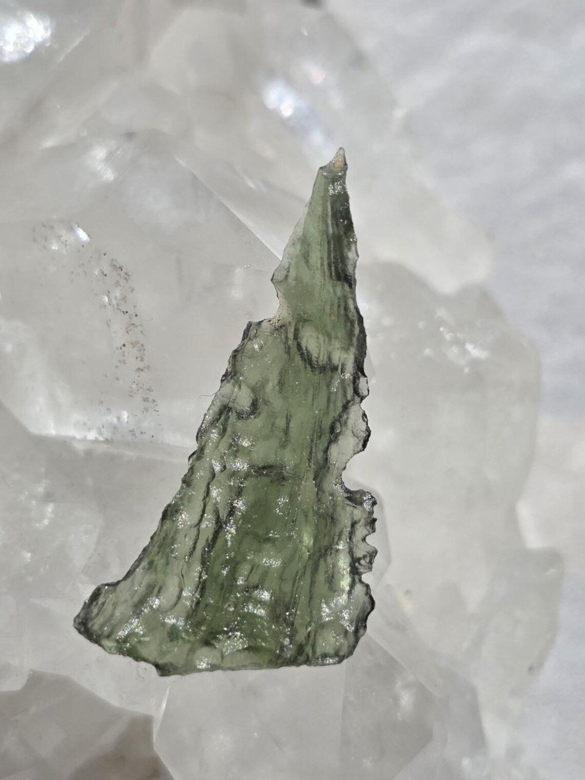 Elegant Moldavite Stone, Vrábče, 2.19g