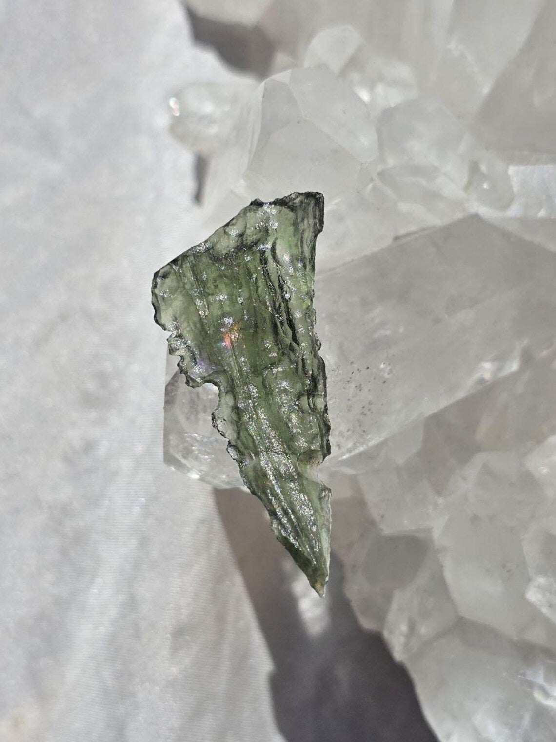 Elegant Moldavite Stone, Vrábče, 2.19g