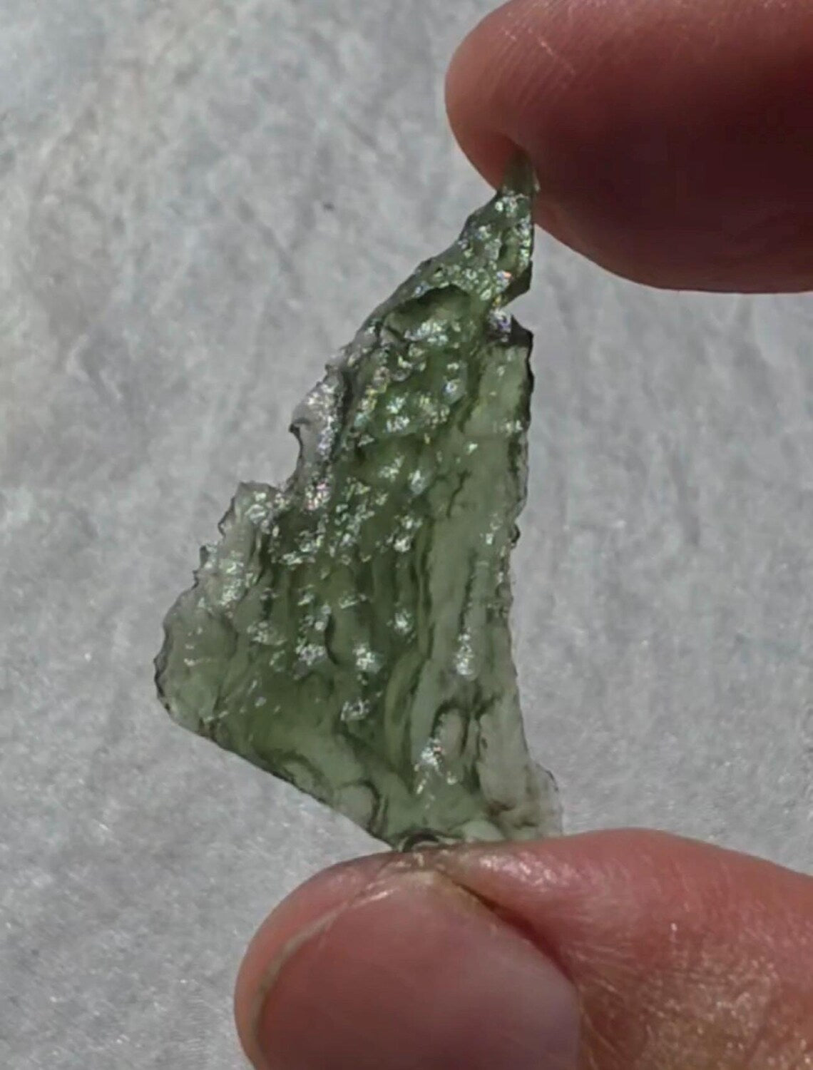 Elegant Moldavite Stone, Vrábče, 2.19g