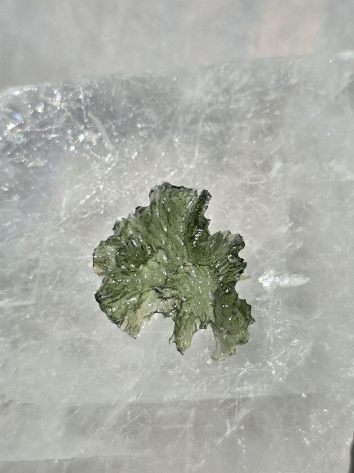 Angel Chime Moldavite Stone, Nesměň, 1.30g