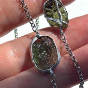 Elegant Moldavite Bracelet, Chlum, 0.8g