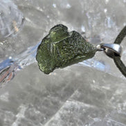 Moldavite Silver Pendant, Chlum, 2.35g