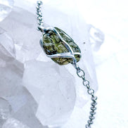 Elegant Moldavite Bracelet, Chlum, 0.8g