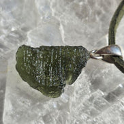 Moldavite Silver Pendant, Chlum, 2.35g