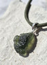 Moldavite Silver Pendant, Chlum, 2.35g