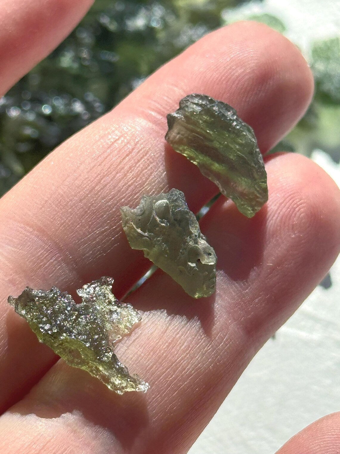 Mini Moldavite Stone, 0.1g - 0.9g