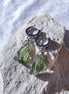 Raw Moldavite Earrings, Chlum, 1.77g