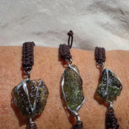 Moldavite Cord Bracelet, 1.2g