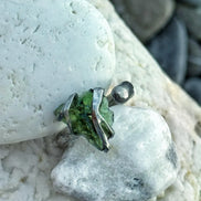 Sculptural Moldavite Ring, Chlum, 0.70g