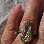 Libyan Desert Glass Ring, 1.7g