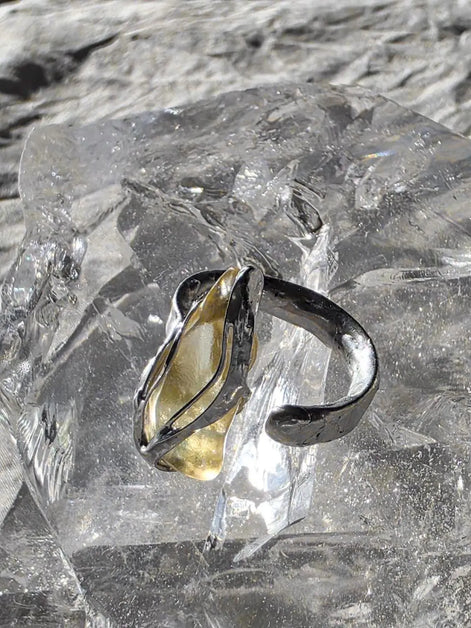Libyan Desert Glass Ring, 1.7g