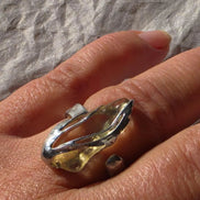 Libyan Desert Glass Ring, 1.7g