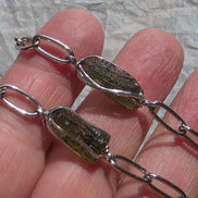 Natural Moldavite Bracelet, Chlum, 1g