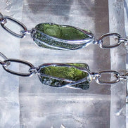 Natural Moldavite Bracelet, Chlum, 1g