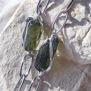 Natural Moldavite Bracelet, Chlum, 1g