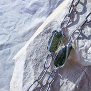 Natural Moldavite Bracelet, Chlum, 1g