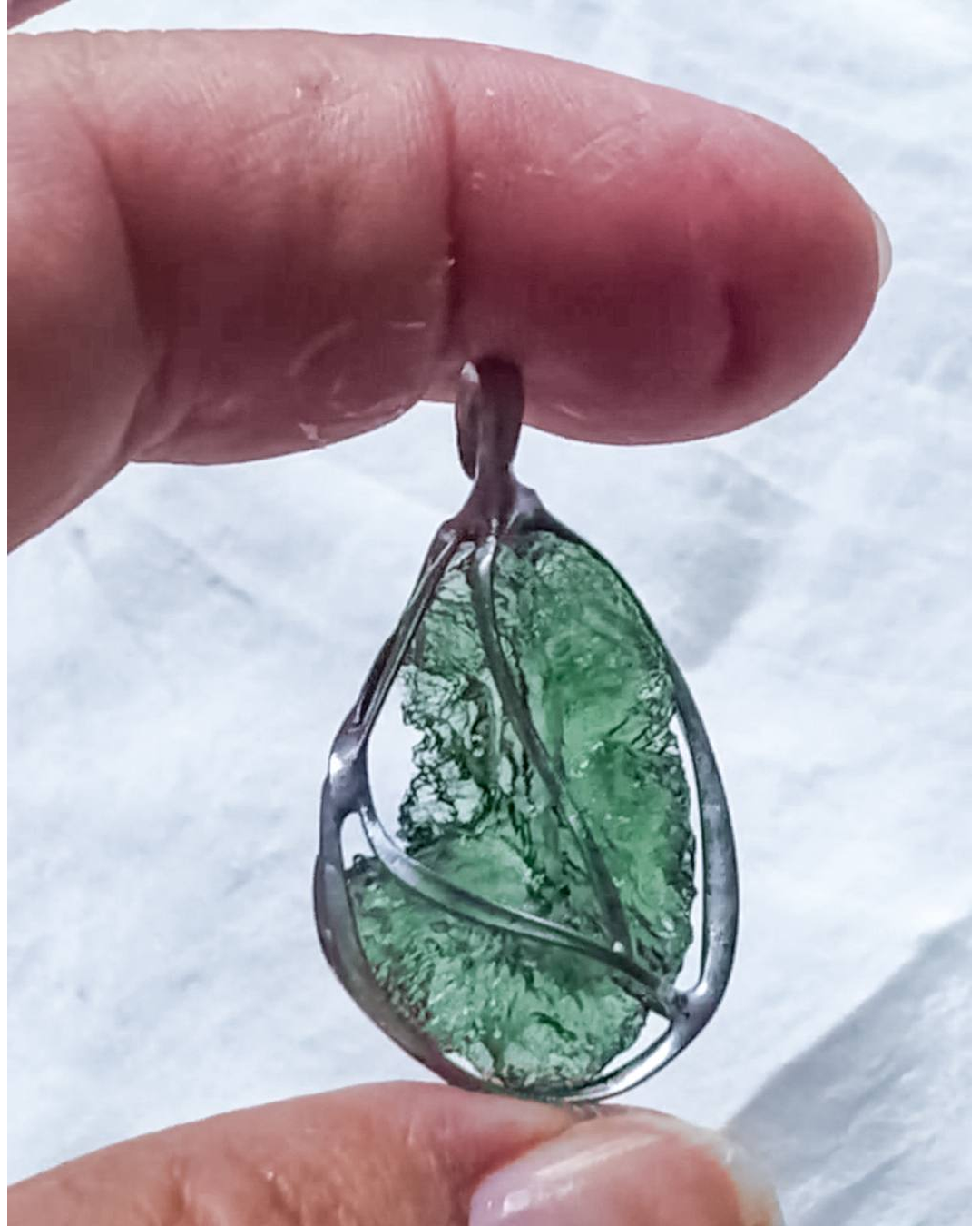 Raw Moldavite Pendant, 3.5g