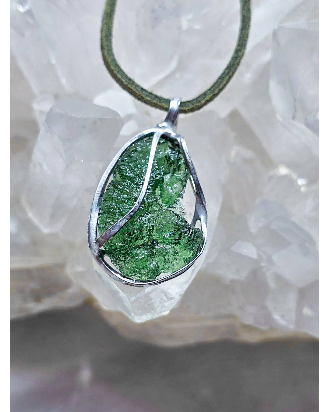 Raw Moldavite Pendant, 3.5g