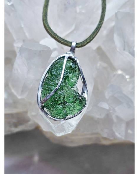 Raw Moldavite Pendant, 3.5g