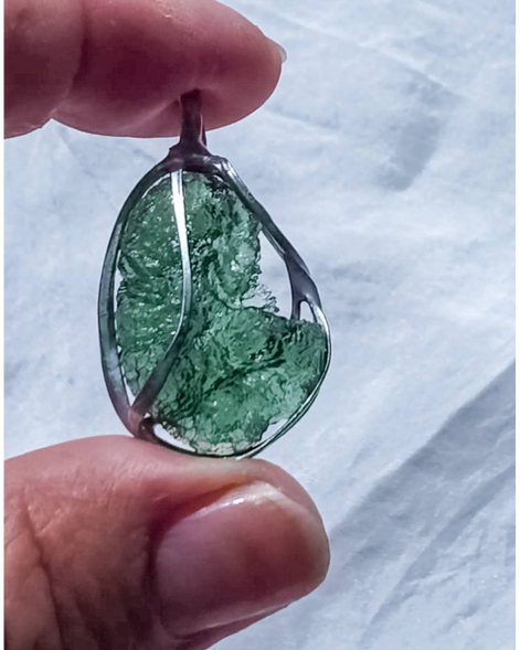 Raw Moldavite Pendant, 3.5g