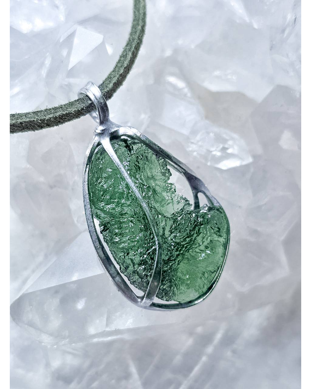 Raw Moldavite Pendant, 3.5g