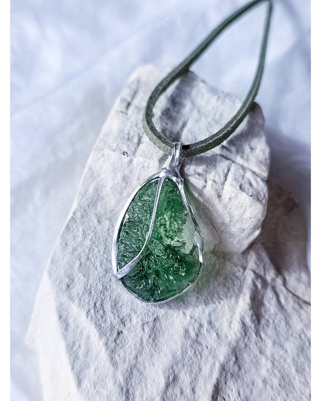 Raw Moldavite Pendant, 3.5g